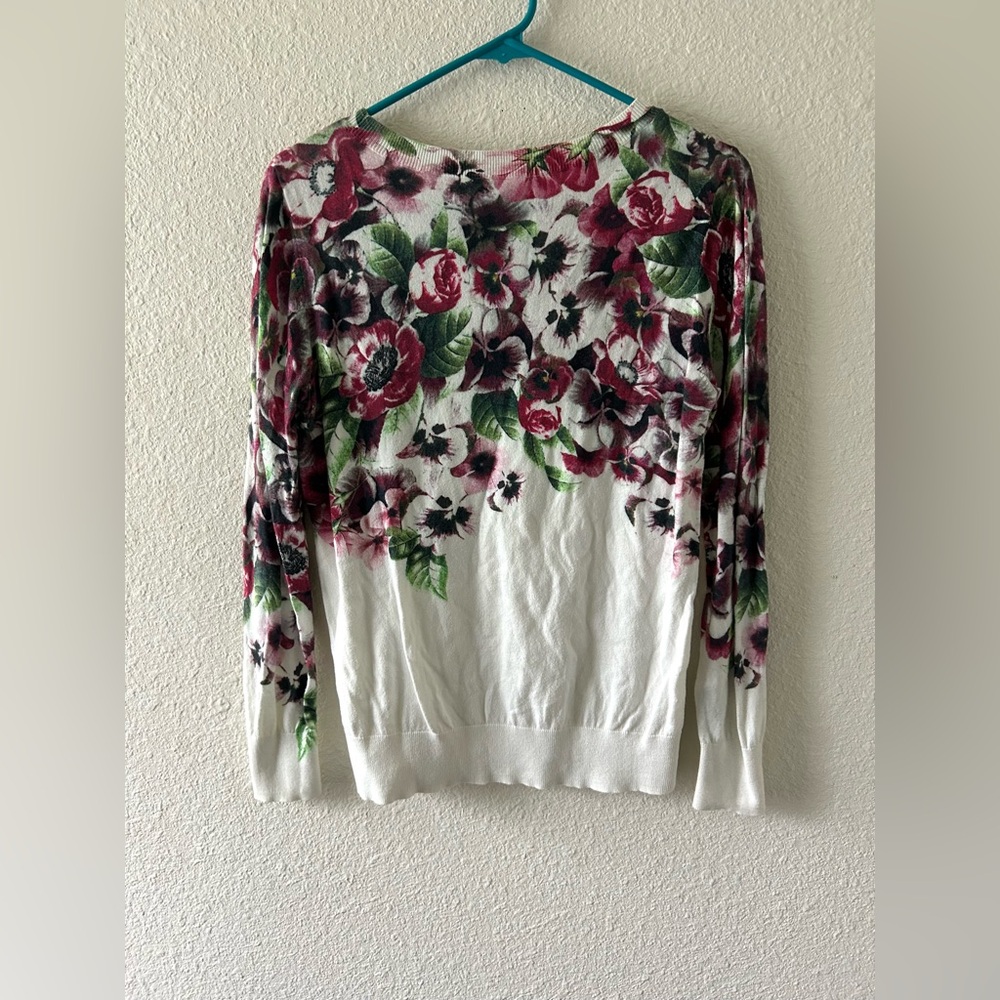 Halogen Floral Long Sleeve Sweater – Size Small - Picture 5 of 8